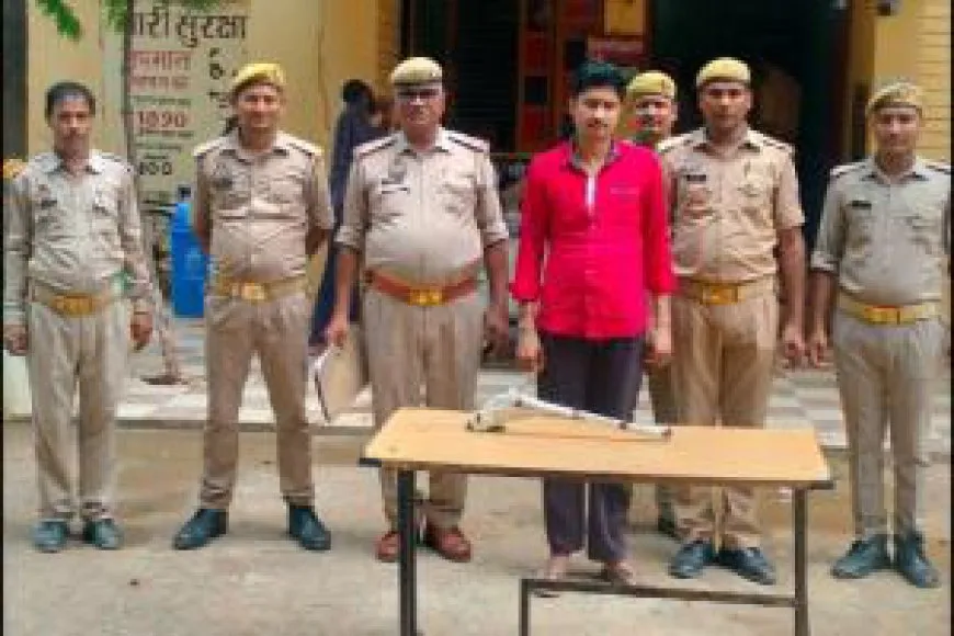 एक्शन मोड में बलिया पुलिस: देशी पिस्तौल और कारतूस के साथ युवक गिरफ्तार