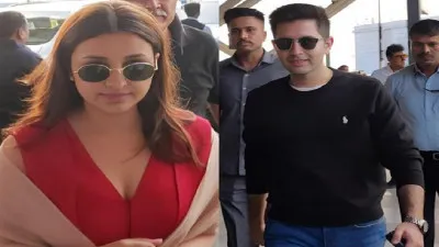 Parineeti Chopra Wedding : उदयपुर पहुंचे परिणीति और राघव चड्ढा, एयरपोर्ट पर हुआ जोरदार स्वागत...जानिए कब लेंगे सात फेरे?