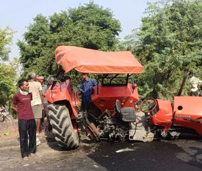 तेज रफ्तार डीसीएम ने ट्रैक्टर और ऑटो को मारी टक्कर, दो की मौत पांच घायल