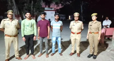 Ballia News : लड़कियों को देखकर कॉमेंट करने व अश्लील गाना गाने वाले तीन युवक गिरफ्तार