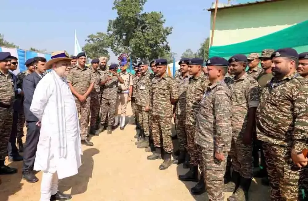 अमित शाह का छत्तीसगढ़ दौरा: नक्सलवाद को समाप्त करने के मिशन पर अहम बैठक