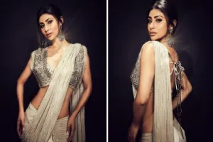 Mouni Roy Photos : मौनी रॉय ने साड़ी पहन लगाया हॉटनेस का तड़का, किलर अदाओं पर फिदा हुए फैंस 